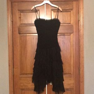 Black strapless dress